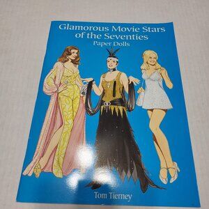 Glamorous Movie Stars of the Seventies Paper Dolls Dover 2001 Tom Tierney VTG